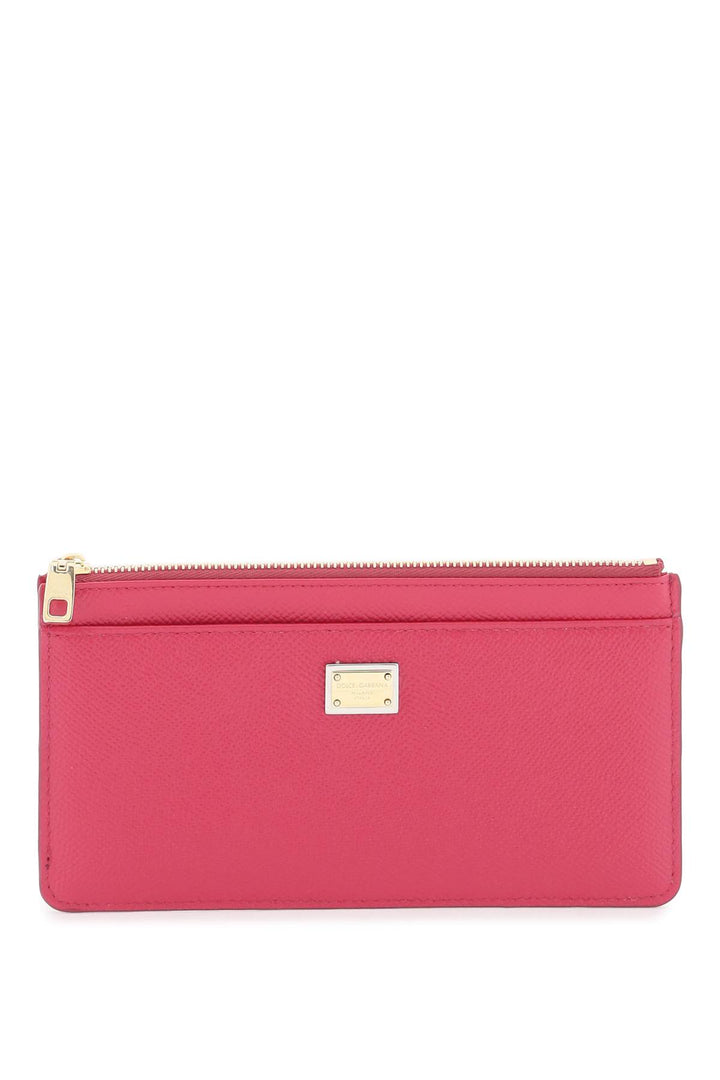 Dolce & gabbana cardholder pouch in dauphine calfskin-0