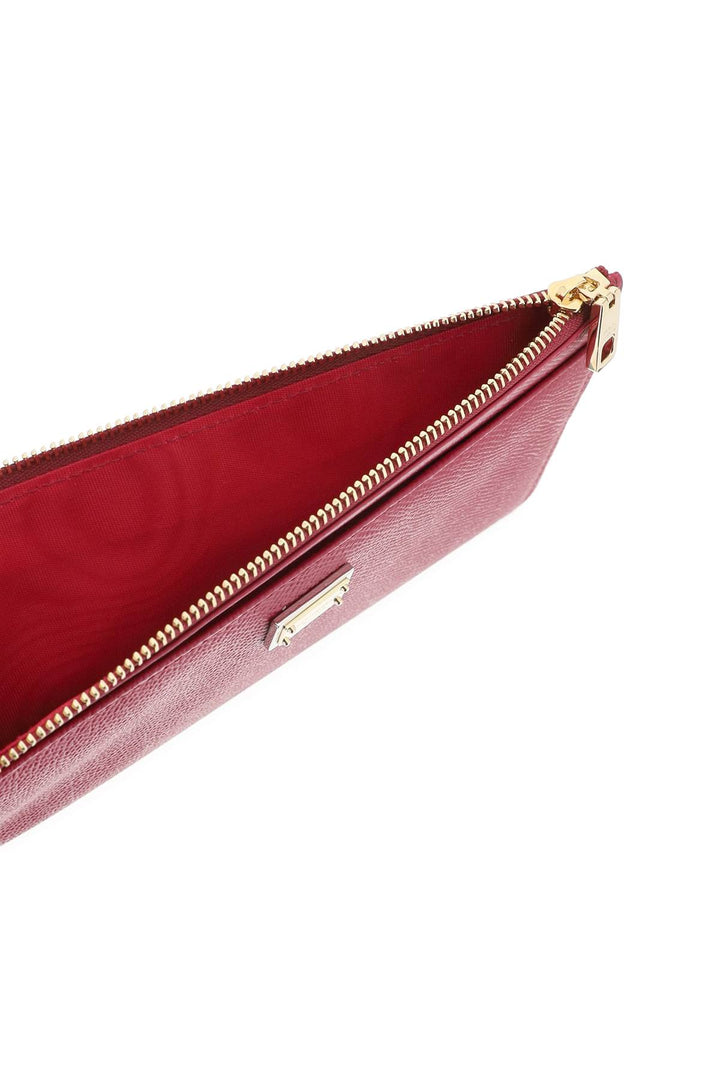 Dolce & gabbana cardholder pouch in dauphine calfskin-1