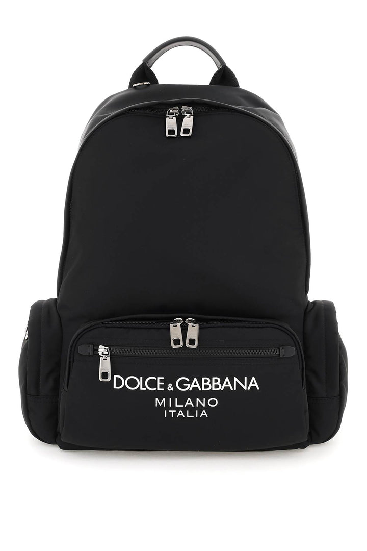 Dolce & gabbana nylon backpack with logo-0