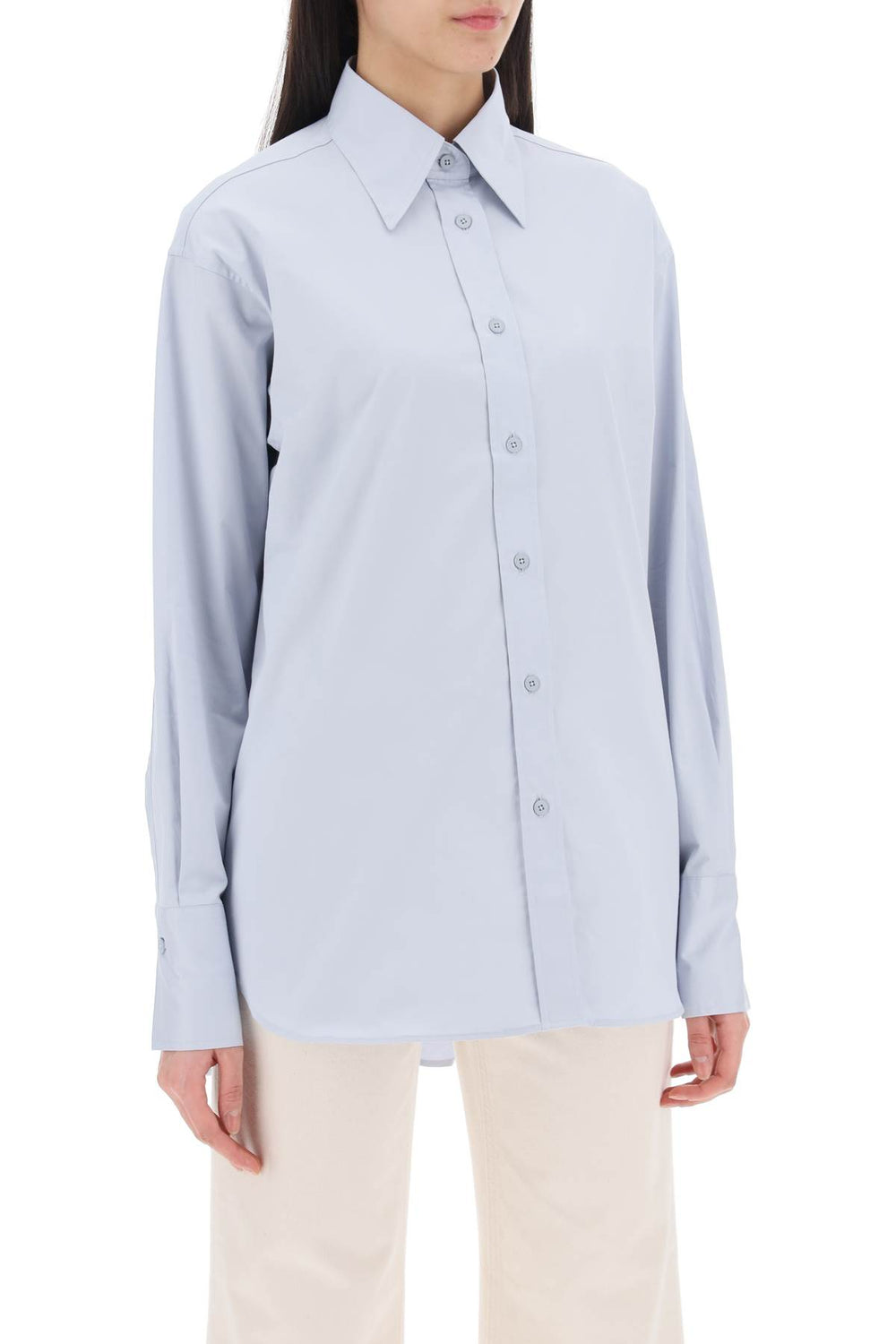 Closed camicia oversize in gabardina di cotone-1