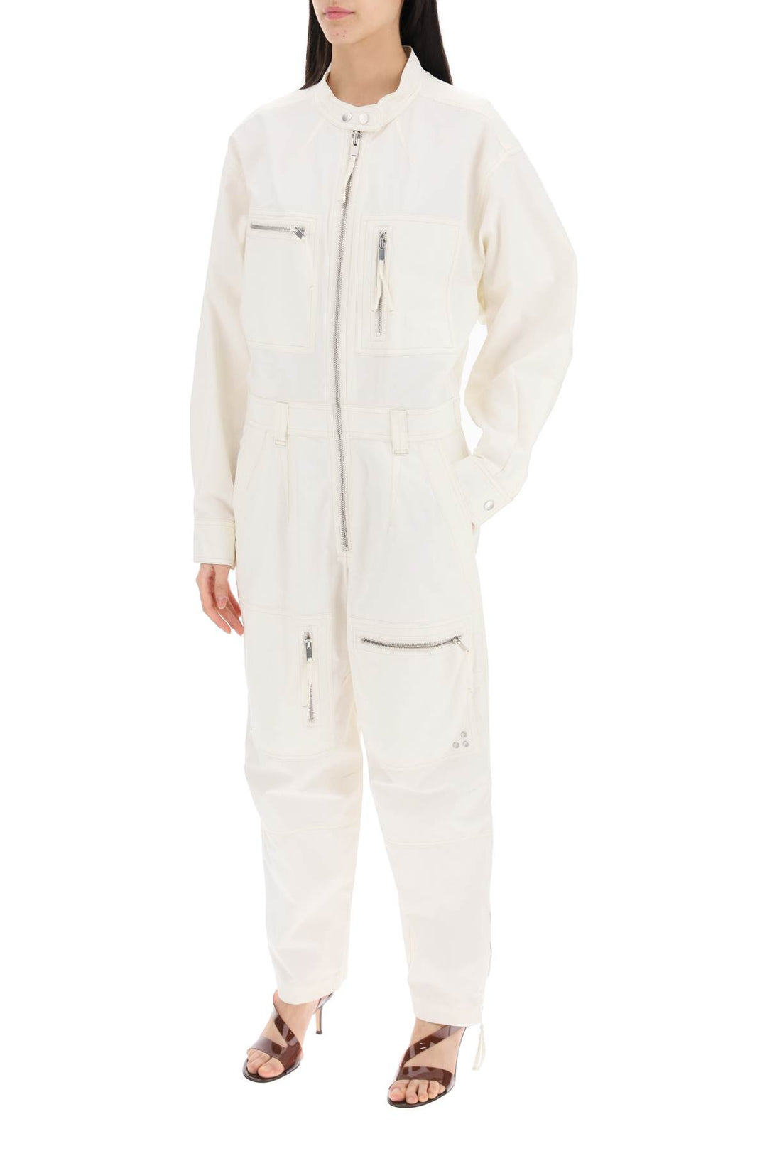 Isabel marant etoile cotton workwear jumpsuit-3