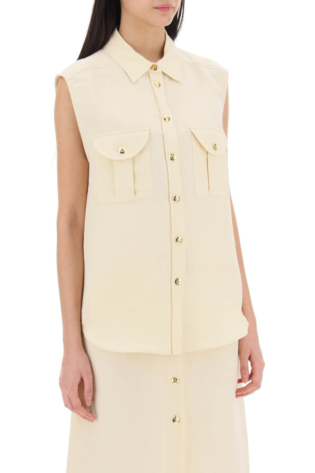 Blaze milano savannah pekín sleeveless shirt-1