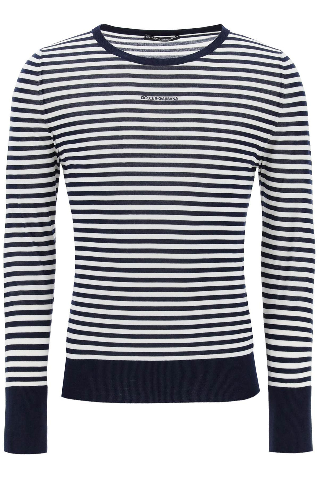 Dolce & gabbana pullover leggero in lana vergine-0