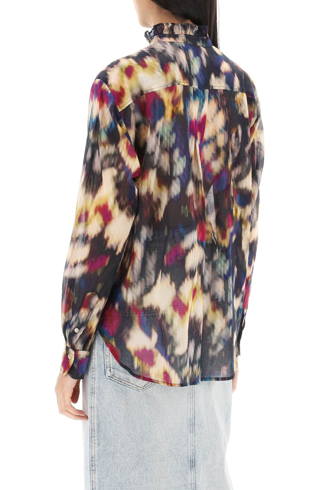 Isabel marant etoile gamble shirt with shaded motif-2