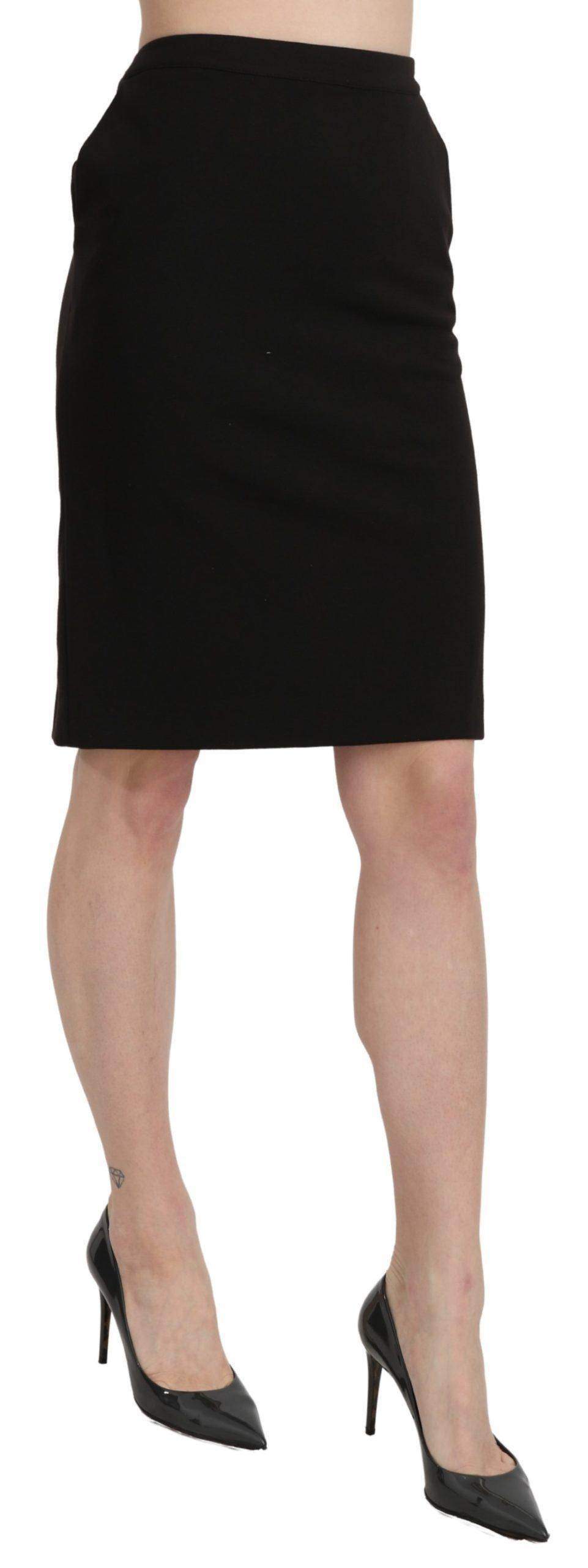 GF Ferre High Waist Pencil Cut Knee Length Formal Skirt #women, Black, Catch, feed-agegroup-adult, feed-color-black, feed-gender-female, feed-size-IT40|S, Gender_Women, GF Ferre, IT40|S, Kogan, Skirts - Women - Clothing, Women - New Arrivals at SEYMAYKA