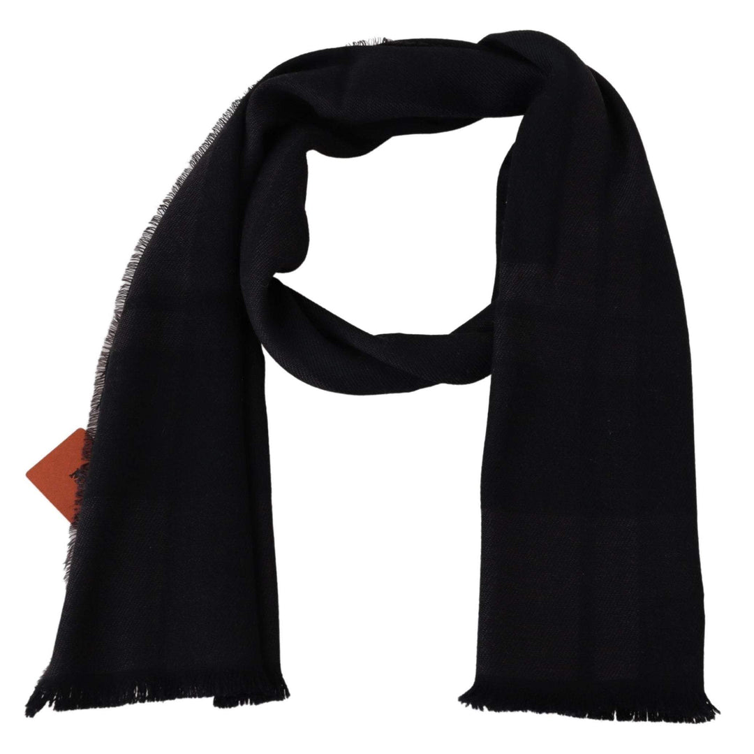 Missoni Black 100% Wool Unisex Neck Wrap Scarf #men, Black, feed-agegroup-adult, feed-color-Black, feed-gender-male, Missoni, Scarves - Men - Accessories at SEYMAYKA