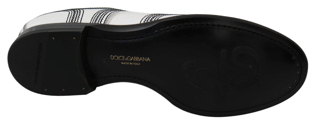 Dolce & Gabbana  White Leather Derby Formal Black Lace Shoes #men, Brand_Dolce & Gabbana, Catch, Category_Shoes, Dolce & Gabbana, EU44/US11, feed-agegroup-adult, feed-color-white, feed-gender-male, feed-size-US11, Formal - Men - Shoes, Gender_Men, Kogan, Shoes - New Arrivals, White at SEYMAYKA