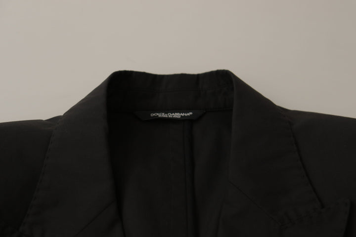 Dolce & Gabbana Black Single Breasted TAORMINA Breasted Blazer