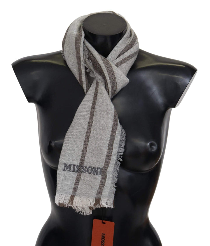 Missoni Multicolor Striped Wool Unisex Neck Wrap Scarf #men, feed-agegroup-adult, feed-color-Multicolor, feed-gender-male, Missoni, Multicolor, Scarves - Men - Accessories at SEYMAYKA