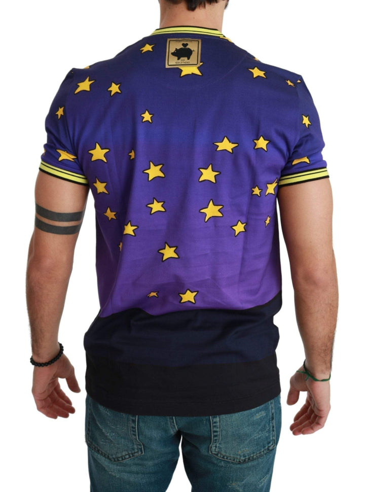 Dolce & Gabbana Purple  Cotton Top 2019 Year of the Pig  T-shirt #men, Brand_Dolce & Gabbana, Catch, Dolce & Gabbana, feed-agegroup-adult, feed-color-purple, feed-gender-male, feed-size-IT44 | XS, feed-size-IT46 | S, feed-size-IT48 | M, feed-size-IT50 | L, feed-size-IT52 | L, Gender_Men, IT44 | XS, IT46 | S, IT48 | M, IT50 | L, IT52 | L, Kogan, Men - New Arrivals, Purple, T-shirts - Men - Clothing at SEYMAYKA