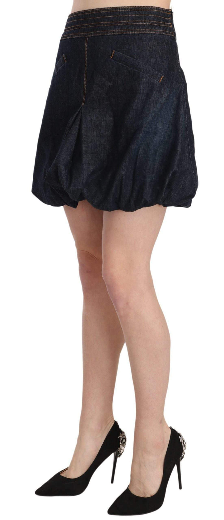 Exte   Cotton Stretch A-line Mini Skirt #women, Blue, Catch, Exte, feed-agegroup-adult, feed-color-blue, feed-gender-female, feed-size-IT42|M, Gender_Women, IT42|M, Kogan, Skirts - Women - Clothing, Women - New Arrivals at SEYMAYKA