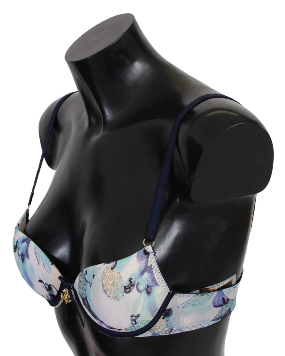 Roberto Cavalli   Printed Nylon Reggiseno Bra Underwear #women, Blue, Catch, feed-agegroup-adult, feed-color-blue, feed-gender-female, feed-size-IT1 | XS, Gender_Women, IT1 | XS, Kogan, Roberto Cavalli, Underwear - Women - Clothing, Women - New Arrivals at SEYMAYKA