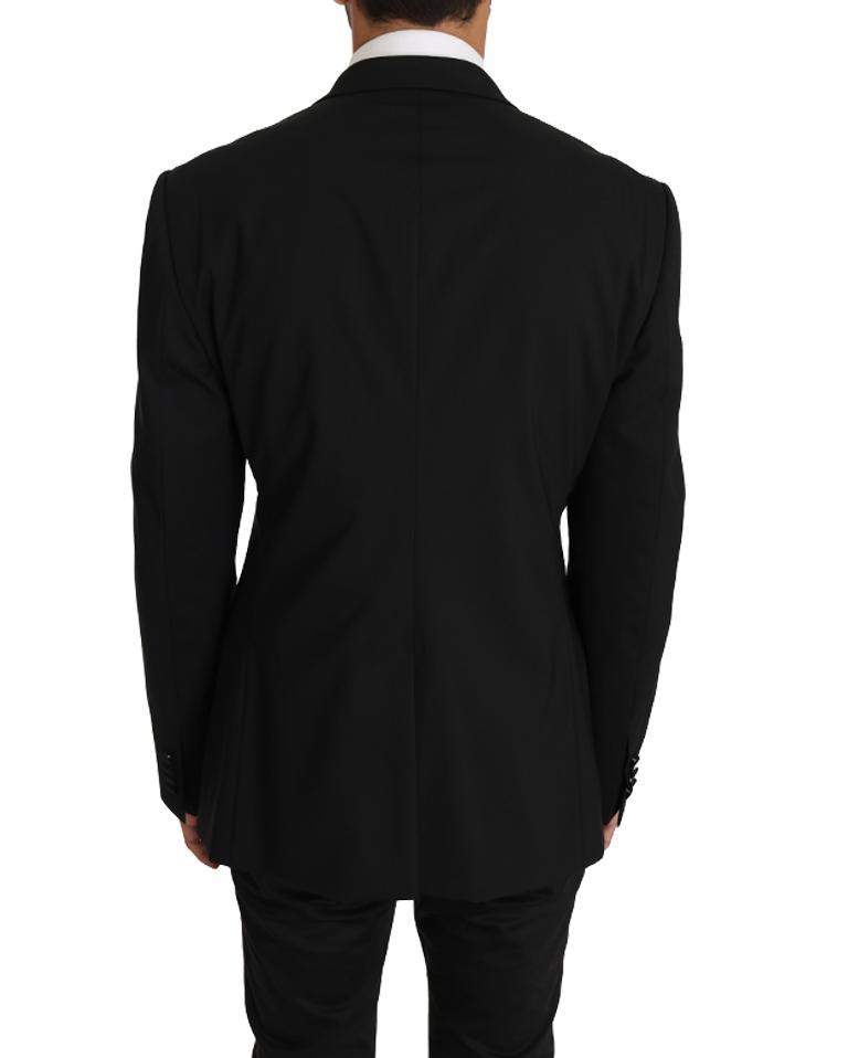 Dolce & Gabbana  Black Wool MARTINI Torrero Blazer Jacket #men, Black, Blazers - Men - Clothing, Brand_Dolce & Gabbana, Catch, Dolce & Gabbana, feed-agegroup-adult, feed-color-black, feed-gender-male, feed-size-IT50 | L, Gender_Men, IT50 | L, Kogan, Men - New Arrivals at SEYMAYKA