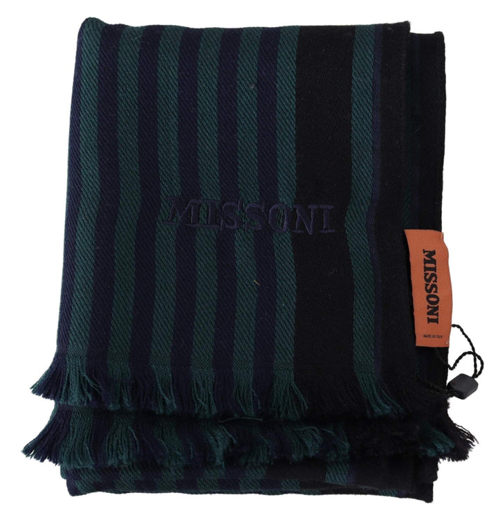 Missoni Multicolor Striped Wool Unisex Neck Wrap Shawl #men, Accessories - New Arrivals, feed-agegroup-adult, feed-color-Multicolor, feed-gender-male, Missoni, Multicolor, Scarves - Men - Accessories at SEYMAYKA