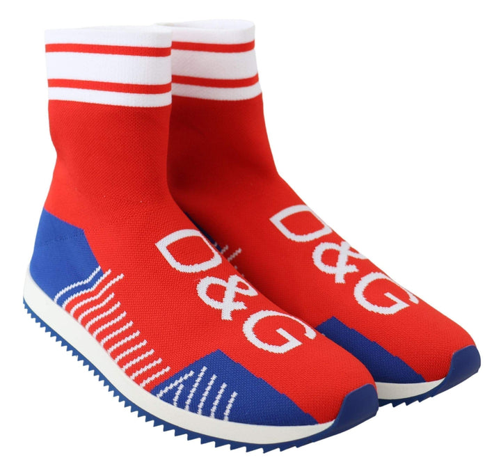 Dolce & Gabbana Blue Red Sorrento Logo Sneakers Socks Shoes #men, Dolce & Gabbana, EU39.5/US6.5, EU39/US6, EU40.5/US7.5, EU40/US7, EU41.5/US8.5, EU41/US8, EU42.5/US9.5, EU42/US9, EU43.5/US10.5, EU43/US10, EU44/US11, feed-agegroup-adult, feed-color-Red, feed-gender-male, feed-size-US10, feed-size-US10.5, feed-size-US11, feed-size-US6, feed-size-US6.5, feed-size-US7, feed-size-US7.5, feed-size-US8, feed-size-US8.5, feed-size-US9, feed-size-US9.5, Red, Shoes - New Arrivals, Sneakers - Men - Shoes at SEYMAYKA