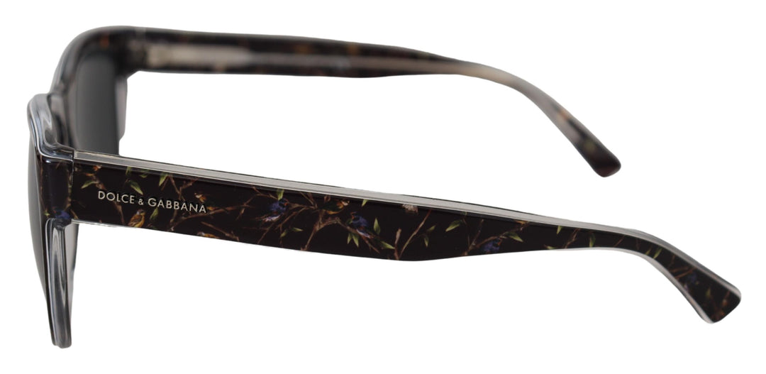 Dolce & Gabbana Black Bird Square Full Rim Acetate DG4284 Sunglasses