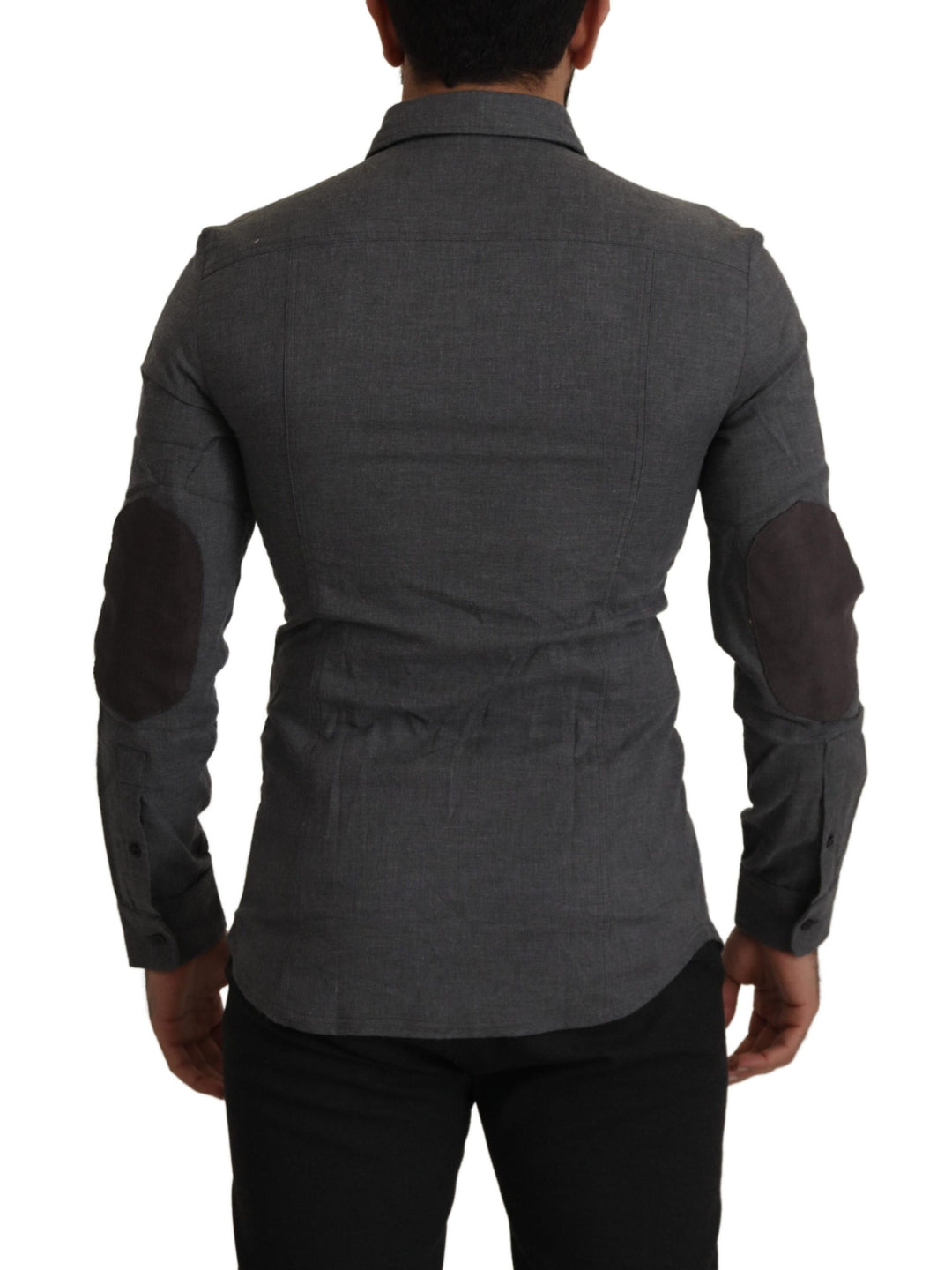 Costume National Dark Gray Cotton Casual s Shirt