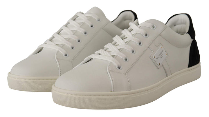 Dolce & Gabbana White Suede Leather Low Tops Sneakers #men, Dolce & Gabbana, EU39.5/US6.5, EU40.5/US7.5, EU40/US7, EU43.5/US10.5, EU44/US11, EU45/US12, feed-1, Sneakers - Men - Shoes, White at SEYMAYKA