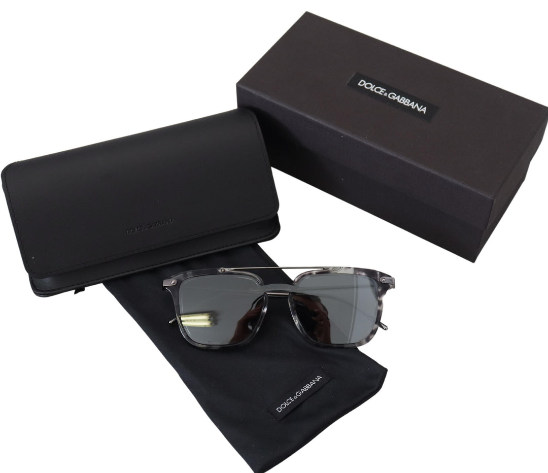 Dolce & Gabbana Gray DG4327-B Gray Frame Metal Gray Lenses Sunglasses