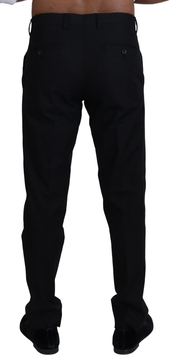 Dolce & Gabbana Black Chino Formal Cotton Pants