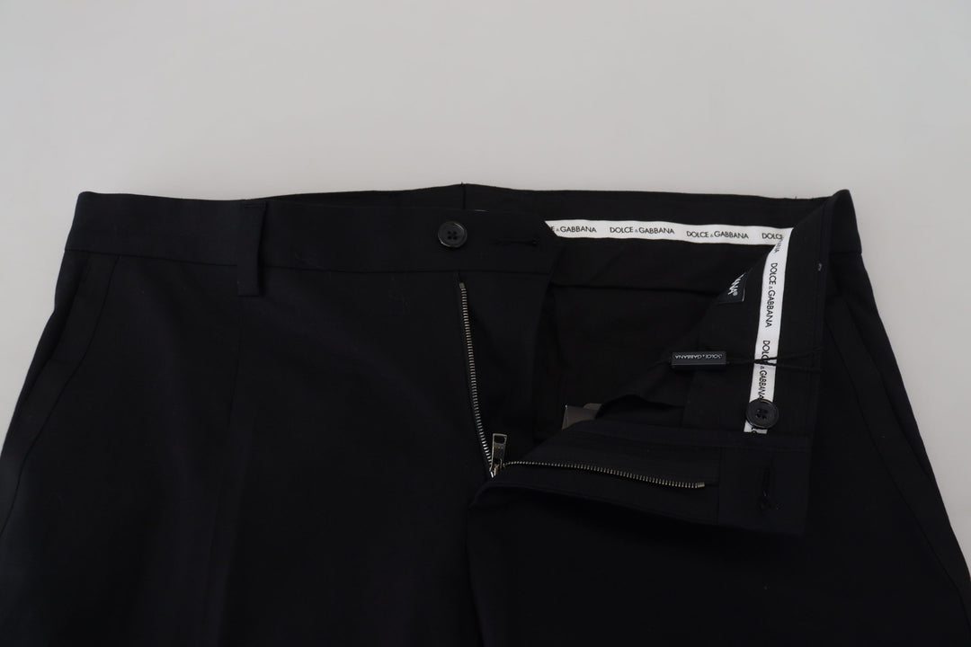 Dolce & Gabbana Black Chino Formal Cotton Pants