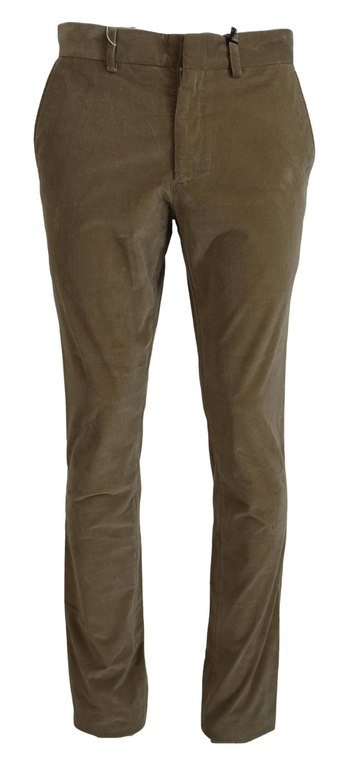 Tommy Hilfiger Brown Cotton Corduroy Casual Pants