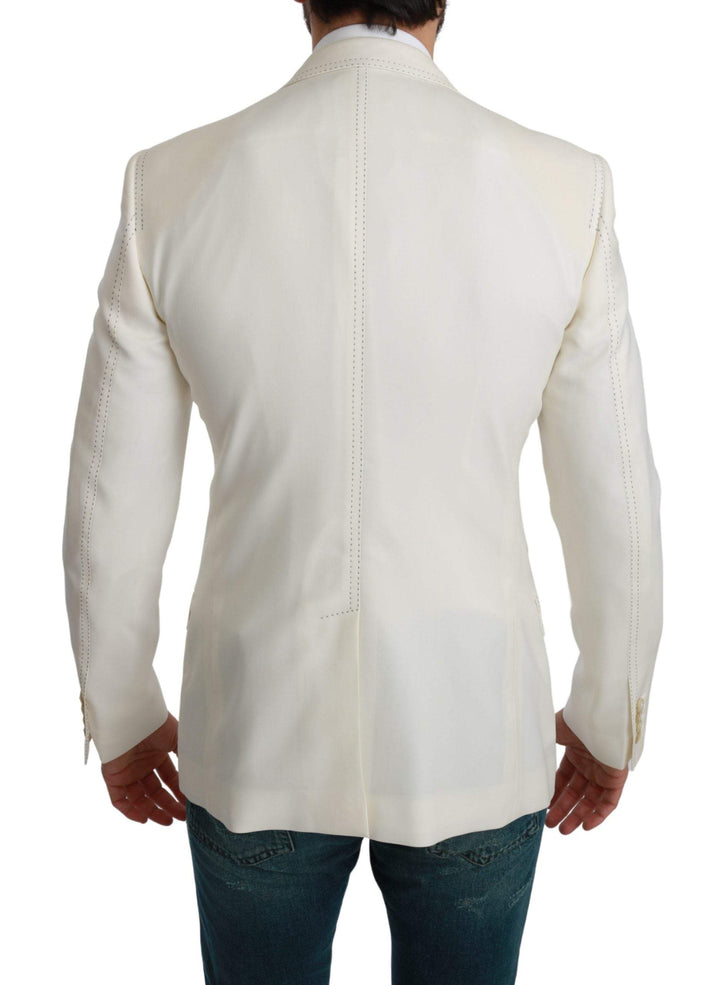 Dolce & Gabbana SICILIA Cream Single Breasted Formal Blazer #men, Blazers - Men - Clothing, Dolce & Gabbana, feed-agegroup-adult, feed-color-White, feed-gender-male, IT46 | S, Men - New Arrivals, White at SEYMAYKA