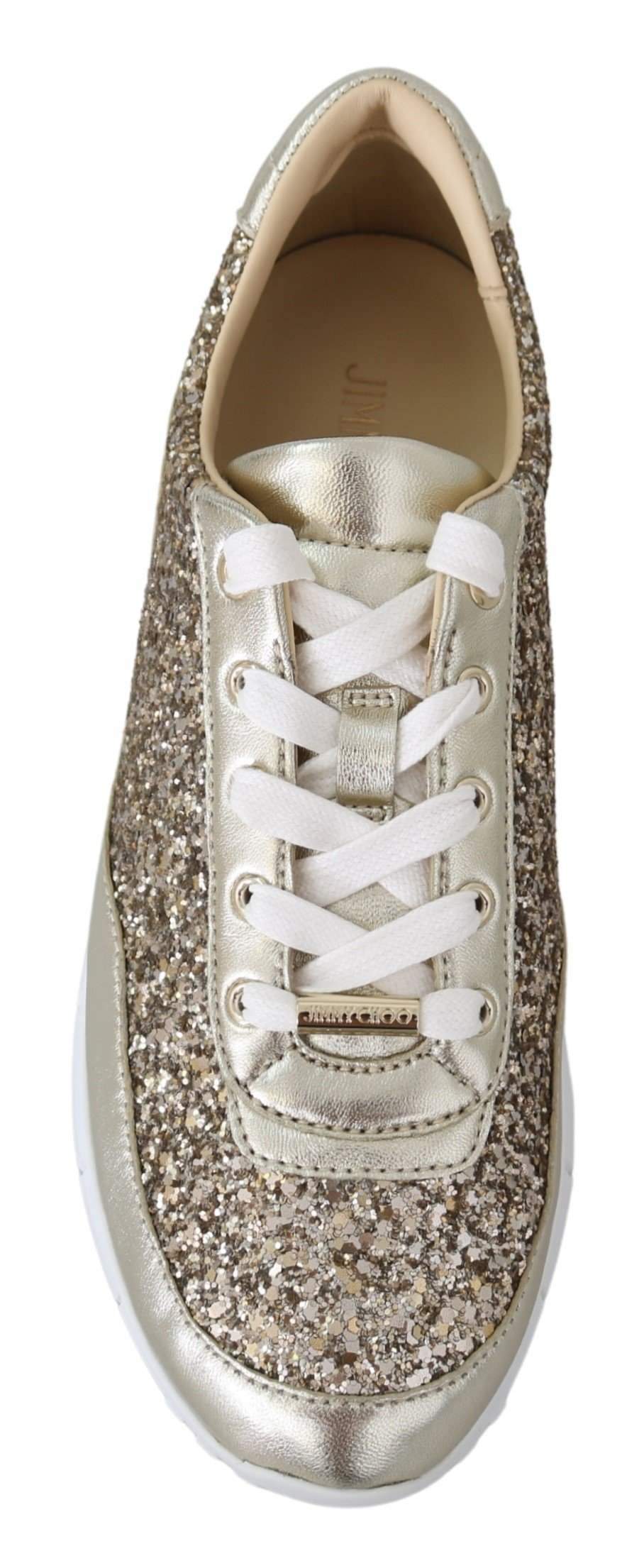 Monza Antique Gold Leather Sneakers #women, EU34.5/US4.5, EU35.5/US5.5, EU35/US5, EU38/US8, feed-agegroup-adult, feed-color-gold, feed-gender-female, feed-size-US4.5, feed-size-US5, feed-size-US5.5, Gender_Women, Gold, Jimmy Choo, Shoes - New Arrivals, Sneakers - Women - Shoes at SEYMAYKA