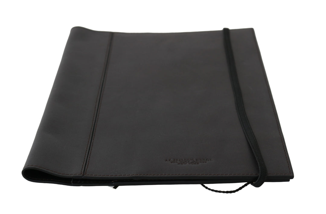 A.G. Spalding & Bros Black Leather Bifold Travel Holder Logo Wallet