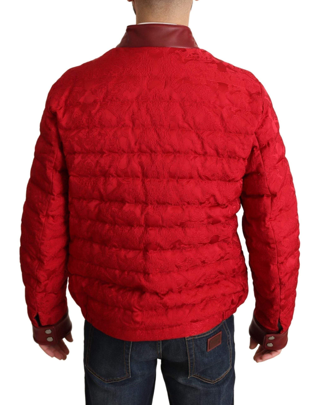 Dolce & Gabbana Red Brocade Bomber Gold Crown Logo Coat Jacket #men, Dolce & Gabbana, feed-agegroup-adult, feed-color-Red, feed-gender-male, IT48 | M, Jackets - Men - Clothing, Red at SEYMAYKA