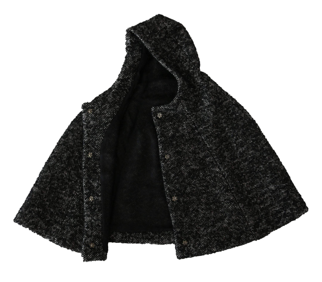 Dolce & Gabbana  Gray Tweet Wool Shoulder Hat Hooded Scarf #women, 57 cm|S, Accessories - New Arrivals, Brand_Dolce & Gabbana, Catch, Dolce & Gabbana, feed-agegroup-adult, feed-color-gray, feed-gender-female, feed-size-57 cm|S, Gender_Women, Gray, Hats - Women - Accessories, Kogan at SEYMAYKA