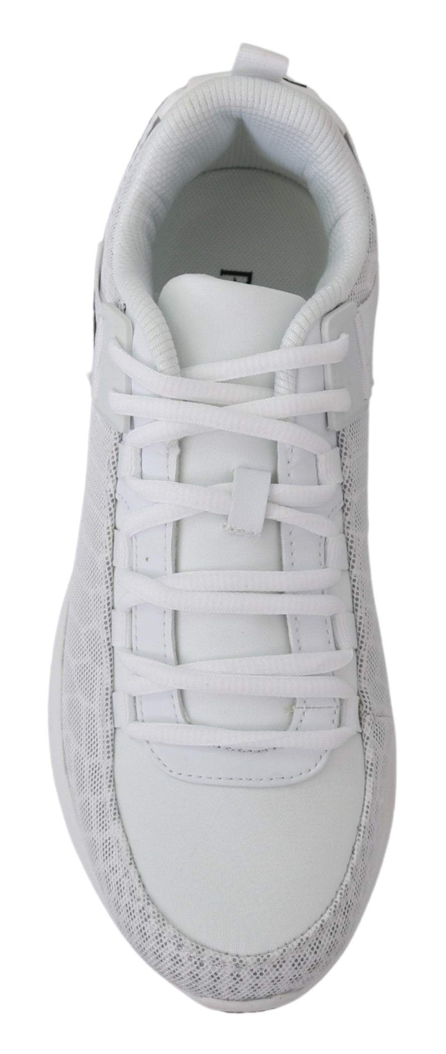 Plein Sport White Polyester Adrian Sneakers #men, EU40/US7, EU41/US8, EU42/US9, feed-1, Plein Sport, Shoes - New Arrivals, Sneakers - Men - Shoes, White at SEYMAYKA