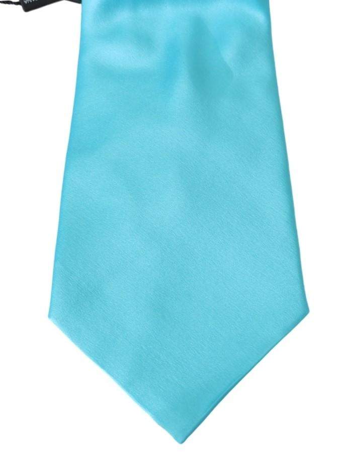 Dolce & Gabbana Light Blue Wide Mens Necktie Accessory 100% Silk Tie #men, Accessories - New Arrivals, Blue, Brand_Dolce & Gabbana, Catch, Dolce & Gabbana, feed-agegroup-adult, feed-color-blue, feed-gender-male, feed-size-OS, Gender_Men, Kogan, Ties & Bowties - Men - Accessories at SEYMAYKA