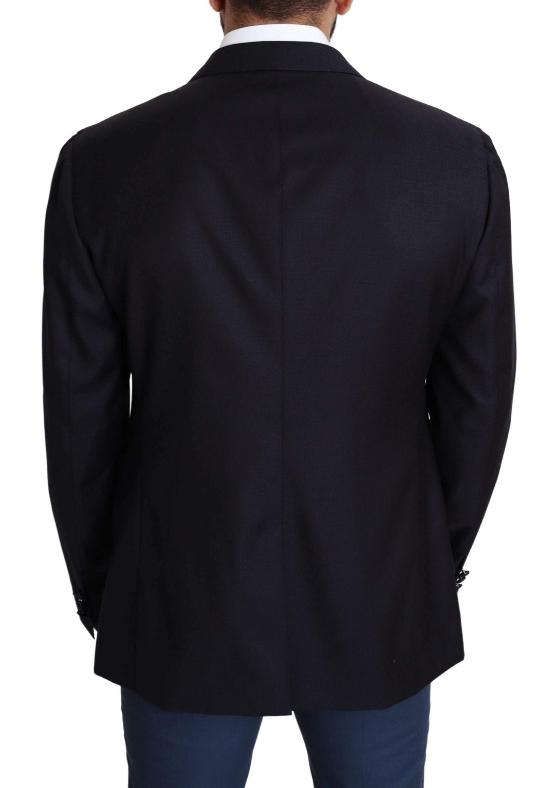 Dolce & Gabbana Black Wool Single Breasted NAPOLI Blazer #men, Black, Blazers - Men - Clothing, Brand_Dolce & Gabbana, Dolce & Gabbana, feed-agegroup-adult, feed-color-black, feed-gender-male, feed-size-IT56 | XXL, Gender_Men, IT56 | XXL, Men - New Arrivals at SEYMAYKA