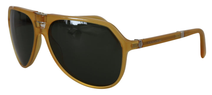 Dolce & Gabbana Yellow Acetate Black Lens Aviator DG4196 Sunglasses