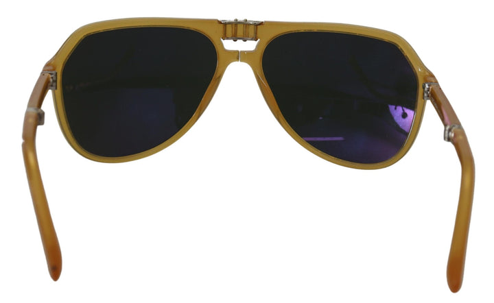 Dolce & Gabbana Yellow Acetate Black Lens Aviator DG4196 Sunglasses