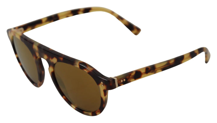 Dolce & Gabbana Brown Tortoise Oval Full Rim Shades DG4306F Sunglasses