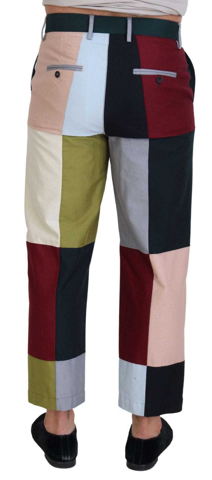 Dolce & Gabbana Multicolor Cotton Patchwork Pants