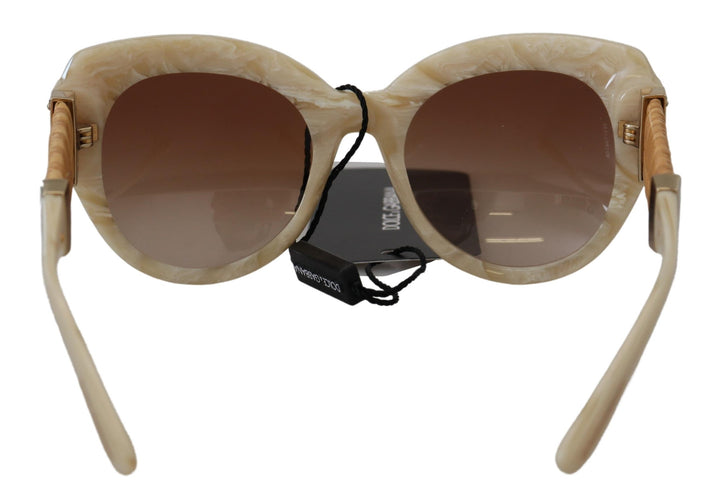 Dolce & Gabbana Beige Acetate Full Rim Brown Lense DG4294 Sunglasses