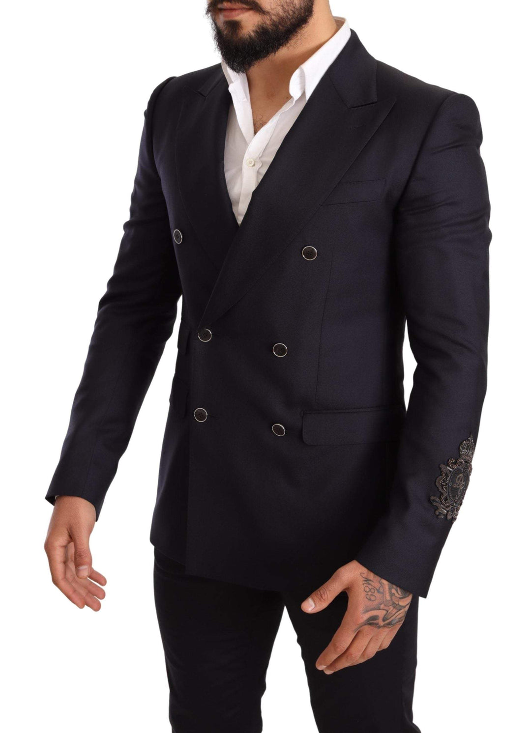 Dolce & Gabbana Blue Cashmere Silk Slim Fit SICILIA Blazer #men, Blazers - Men - Clothing, Blue, Dolce & Gabbana, feed-agegroup-adult, feed-color-Blue, feed-gender-male, IT48 | M at SEYMAYKA