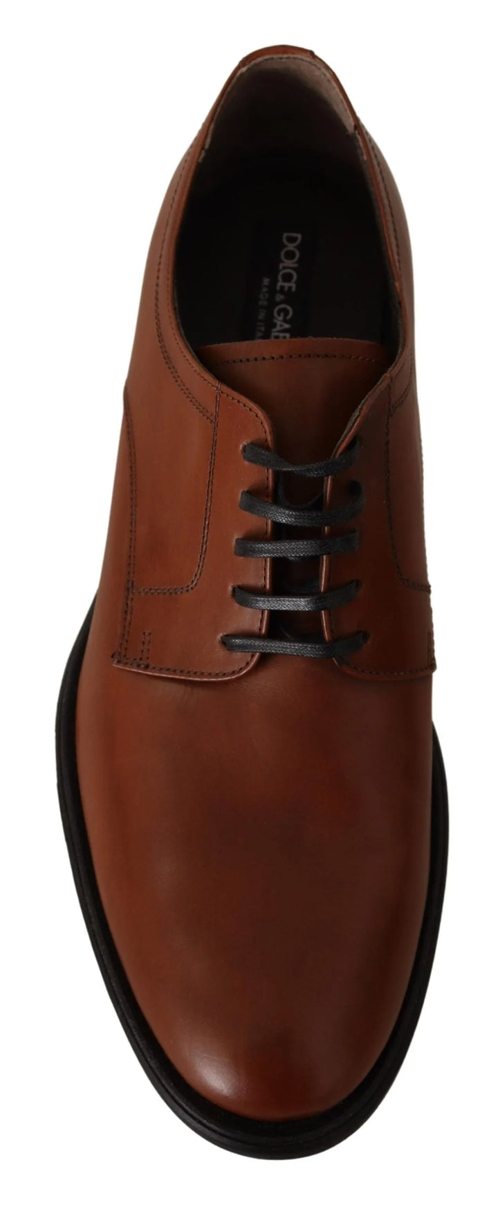 Dolce & Gabbana Brown Leather Lace Up Mens Formal Derby Shoes #men, Brown, Dolce & Gabbana, EU40/US7, EU41.5/US8.5, EU41/US8, EU42.5/US9.5, EU42/US9, EU43.5/US10.5, EU43/US10, EU44/US11, EU45/US12, feed-agegroup-adult, feed-color-Brown, feed-gender-male, Formal - Men - Shoes at SEYMAYKA