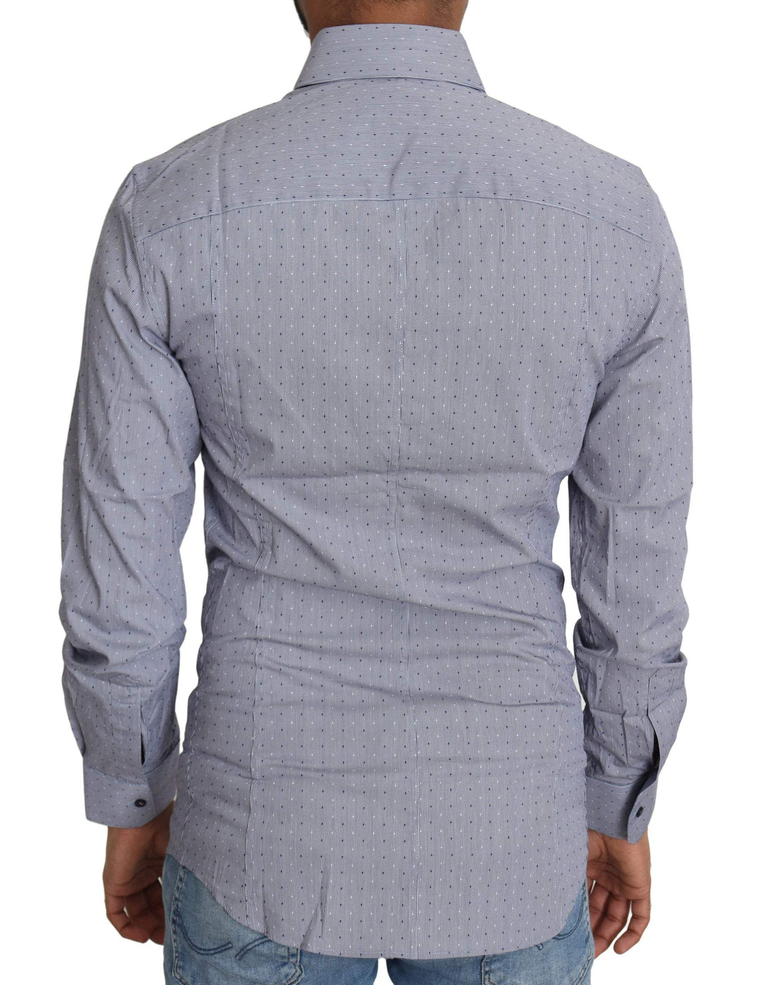 Dolce & Gabbana Gray Dotted Semi Fitted Formal SICILIA Shirt #men, Dolce & Gabbana, feed-1, Gray, IT37 | XS, Men - New Arrivals, Shirts - Men - Clothing at SEYMAYKA