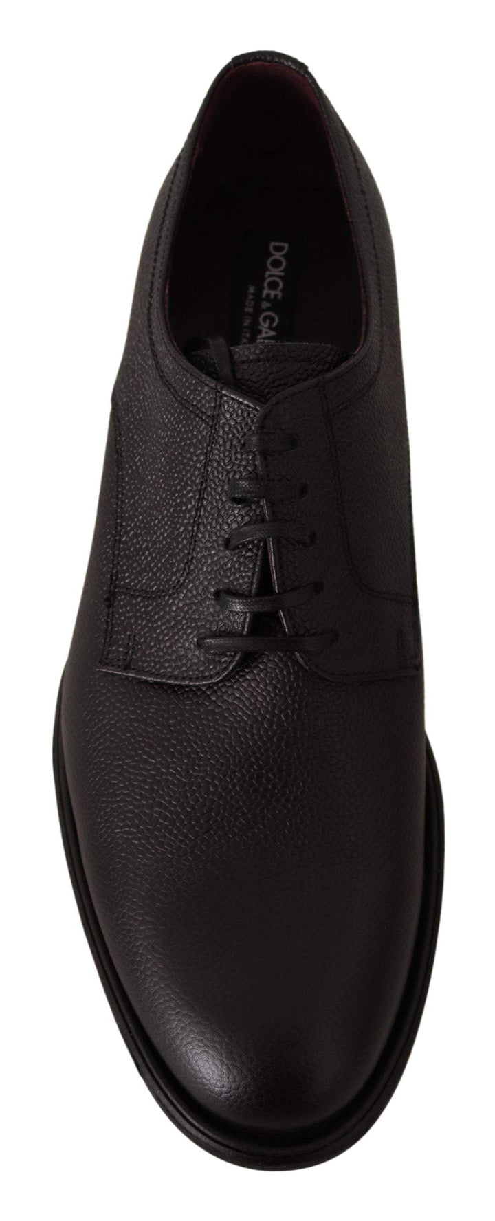 Dolce & Gabbana Black Leather Lace Up Mens Formal Derby Shoes #men, Black, Dolce & Gabbana, EU39/US6, EU40.5/US7.5, EU40/US7, EU41.5/US8.5, EU41/US8, EU42/US9, EU43.5/US10.5, EU43/US10, EU44.5/US11.5, feed-agegroup-adult, feed-color-Black, feed-gender-male, Formal - Men - Shoes at SEYMAYKA