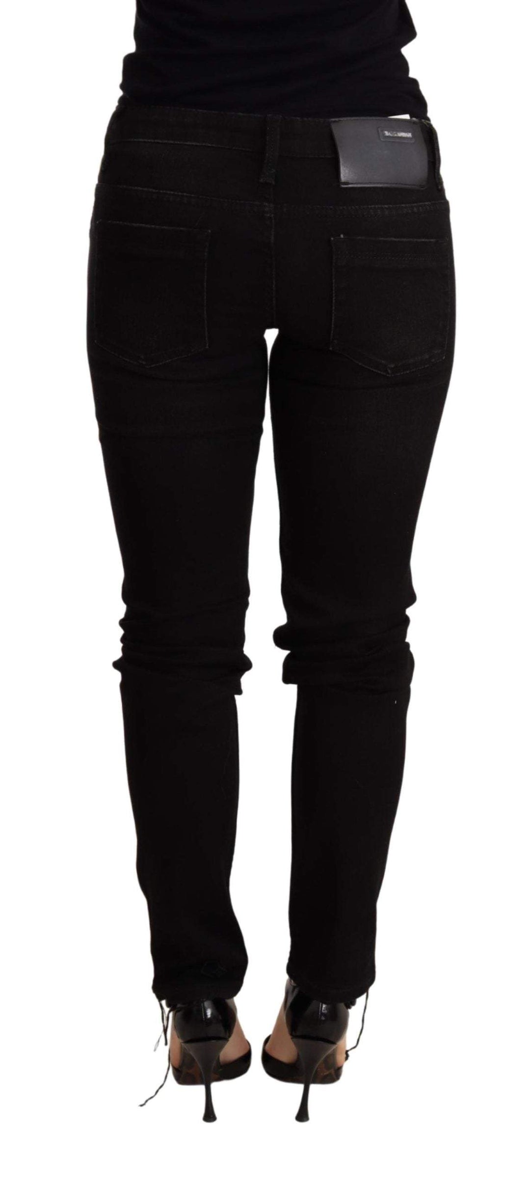 Acht Black Low Waist Skinny Denim Trouser Acht, Black, feed-agegroup-adult, feed-color-Black, feed-gender-female, Jeans & Pants - Women - Clothing, W26 at SEYMAYKA