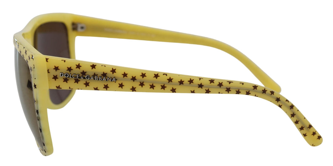 Dolce & Gabbana Yellow Stars Acetate Square Shades DG4125 Sunglasses