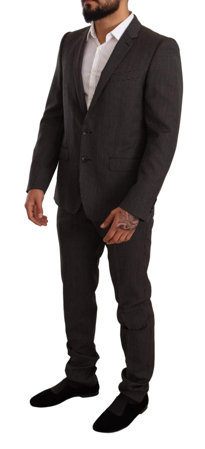 Dolce & Gabbana Black Fantasy Pattern Wool MARTINI Suit #men, Black, Dolce & Gabbana, feed-agegroup-adult, feed-color-Black, feed-gender-male, IT50 | L, Suits - Men - Clothing at SEYMAYKA