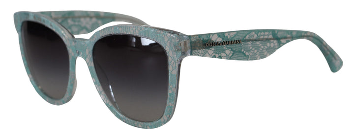 Dolce & Gabbana Blue Lace Crystal Acetate Butterfly DG4190 Sunglasses