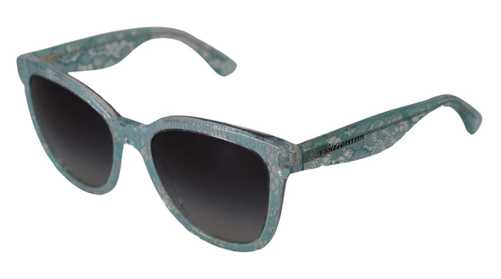 Dolce & Gabbana Blue Lace Crystal Acetate Butterfly DG4190 Sunglasses