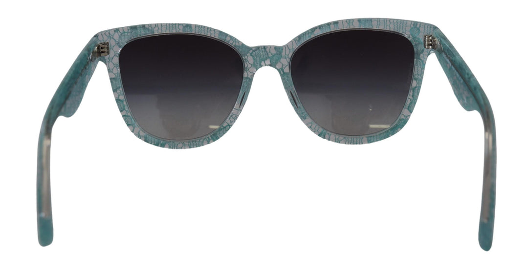 Dolce & Gabbana Blue Lace Crystal Acetate Butterfly DG4190 Sunglasses