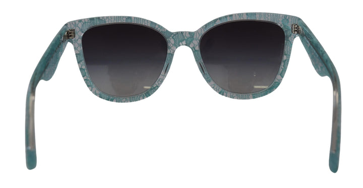 Dolce & Gabbana Blue Lace Crystal Acetate Butterfly DG4190 Sunglasses